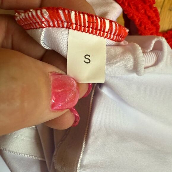 Limeeke Women One Piece Swimsuit Solid Ribbed Scoop Neck Low Back NWOT - Picture 5 of 6